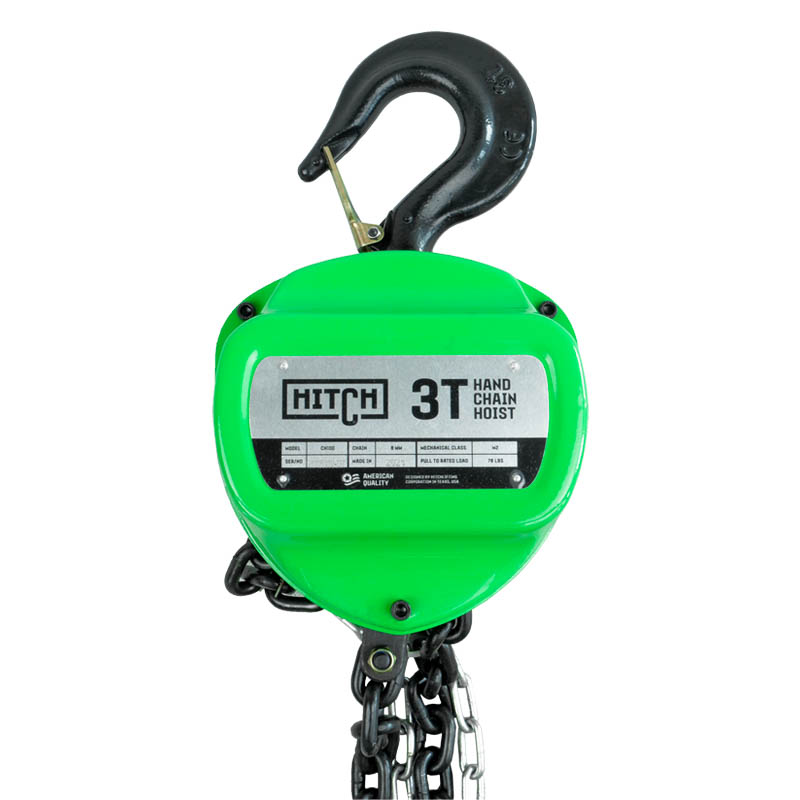 Таль ручная цепная Hitch CH100, 3 т, высота подъема 3м в Рыбинске