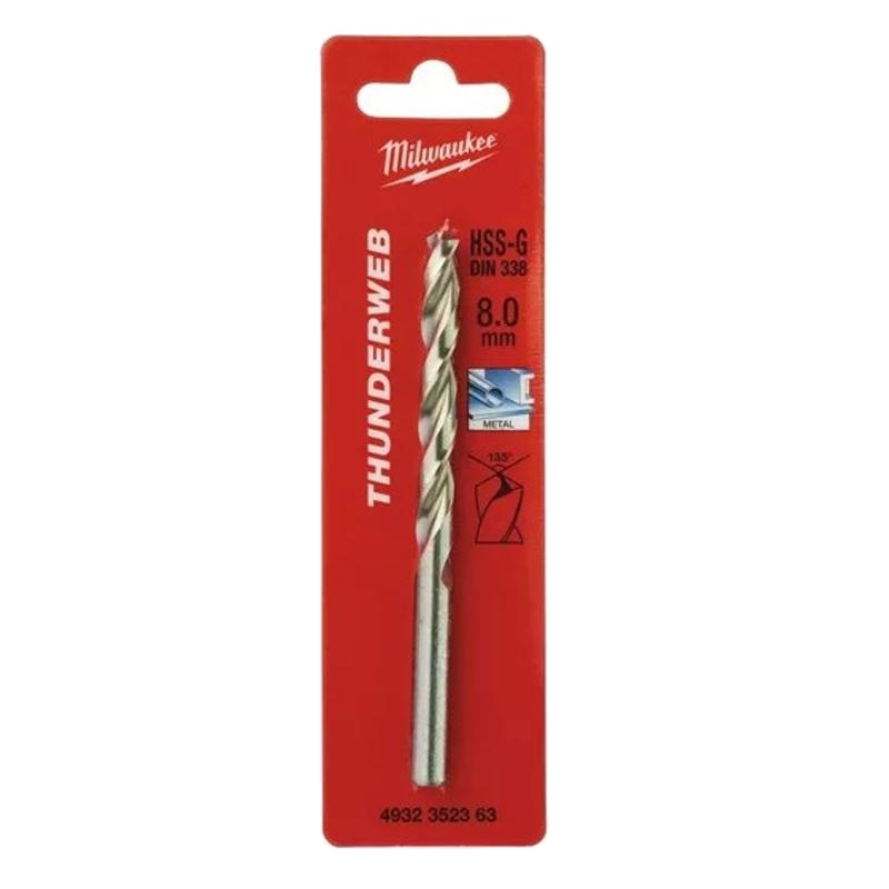Сверло по металлу Milwaukee Thunderweb 4932352363, HSS-G, 8.0x117 в Твери