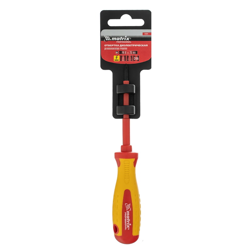 Отвертка Matrix Insulated 12924 Ph0*75мм до 1000В двухкомп.рукоятка в Вологде