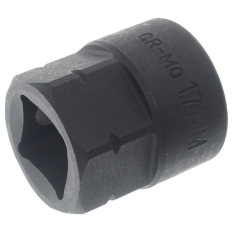 Головка торцевая ударная мини JTC JTC-442817, 6-гранная 1/2"х17мм, длина 28мм