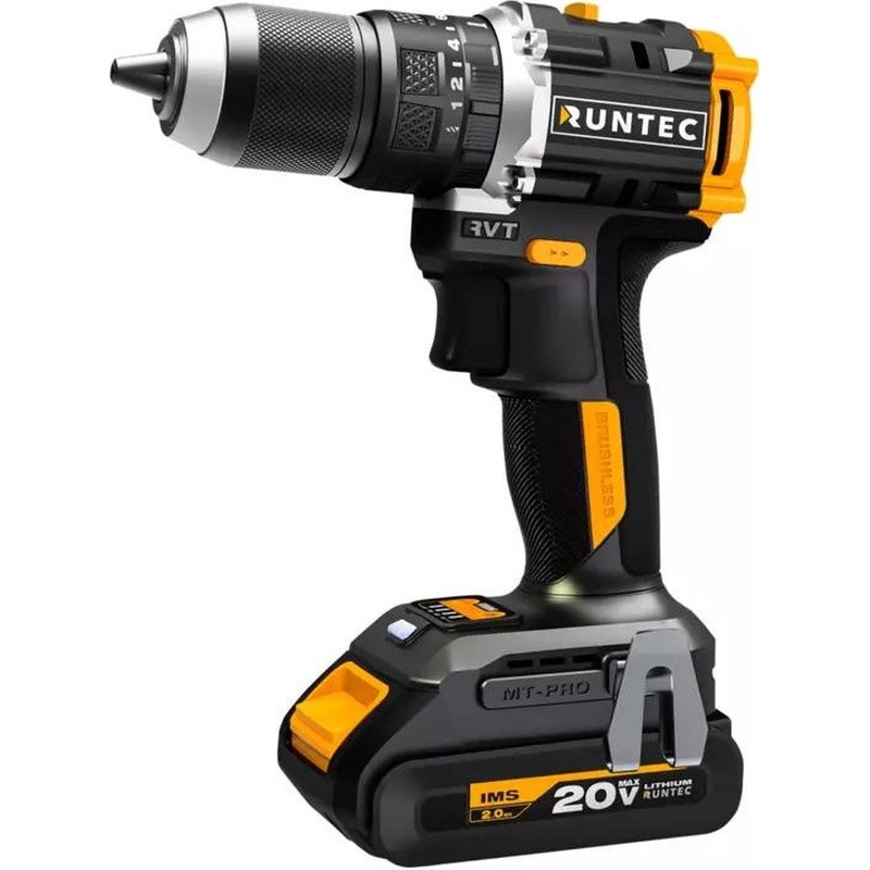 Дрель-шуруповерт Runtec PRO RT-ID223 ударная аккумуляторная 13 мм, 20В, 2*2Ач, 60Нм