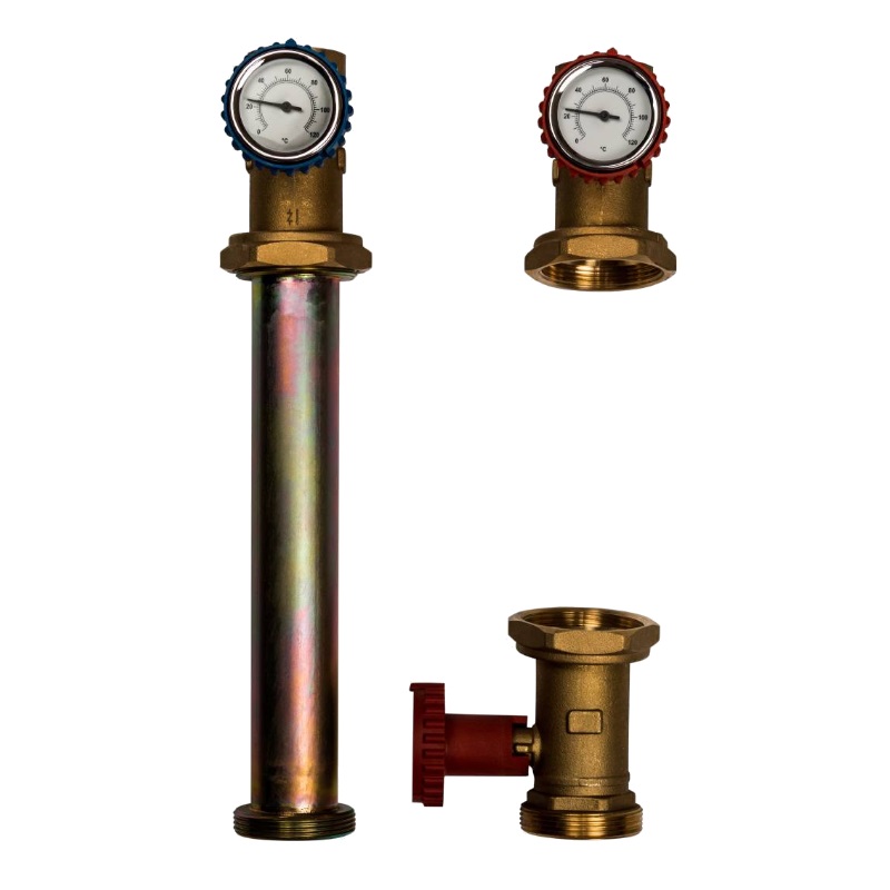 Насосная группа Stout SDG-0001-003201, с прямым контуром, 1 1/4", без насоса в теплоизоляции DN 32 в Ярославле