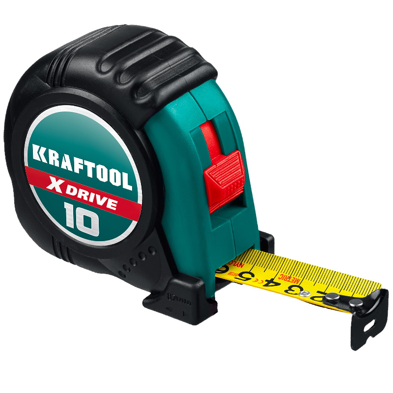 Рулетка Kraftool X-Drive 34122-10, 10 м х 25 мм в Ярославле
