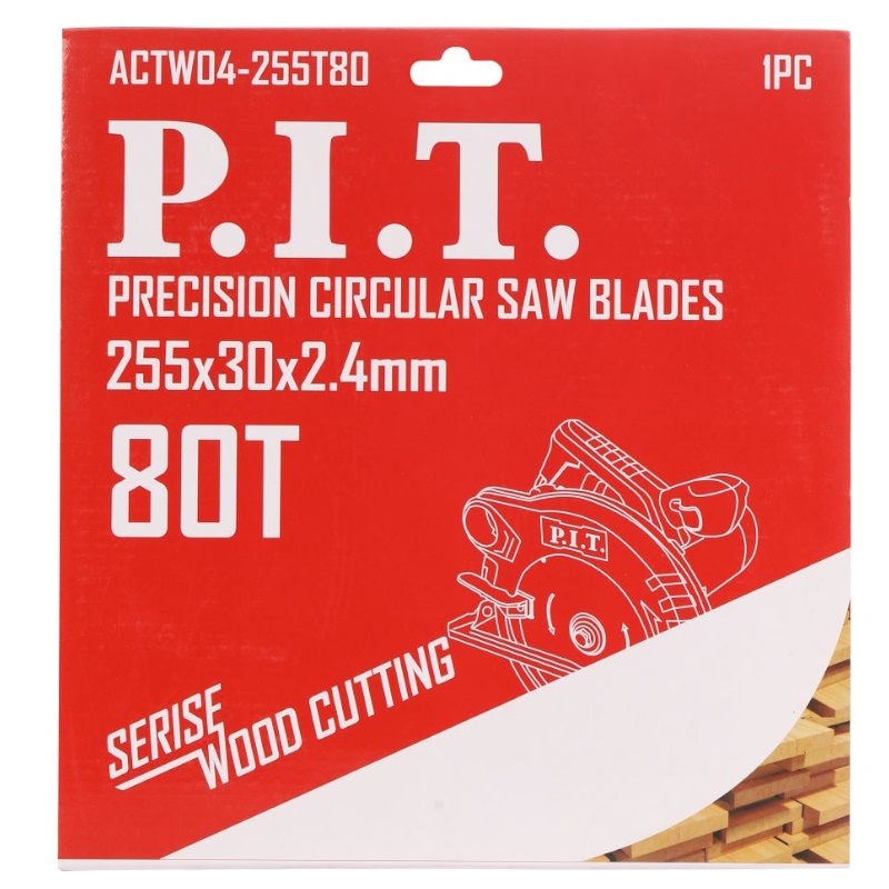 Диск пильный P.I.T. ACTW04-255T80, 255x30x2,4 мм, 80T в Твери