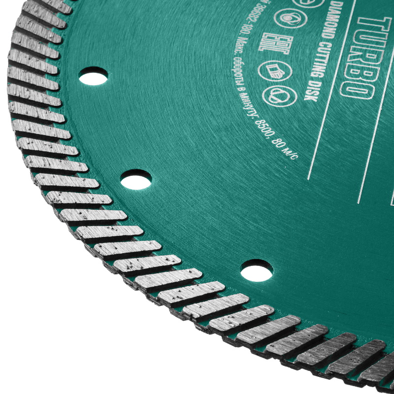 Алмазный диск Kraftool Turbo 36682-180, 180 мм, 22.2 мм, 10 х 2.6 мм, сегментированный в Туле