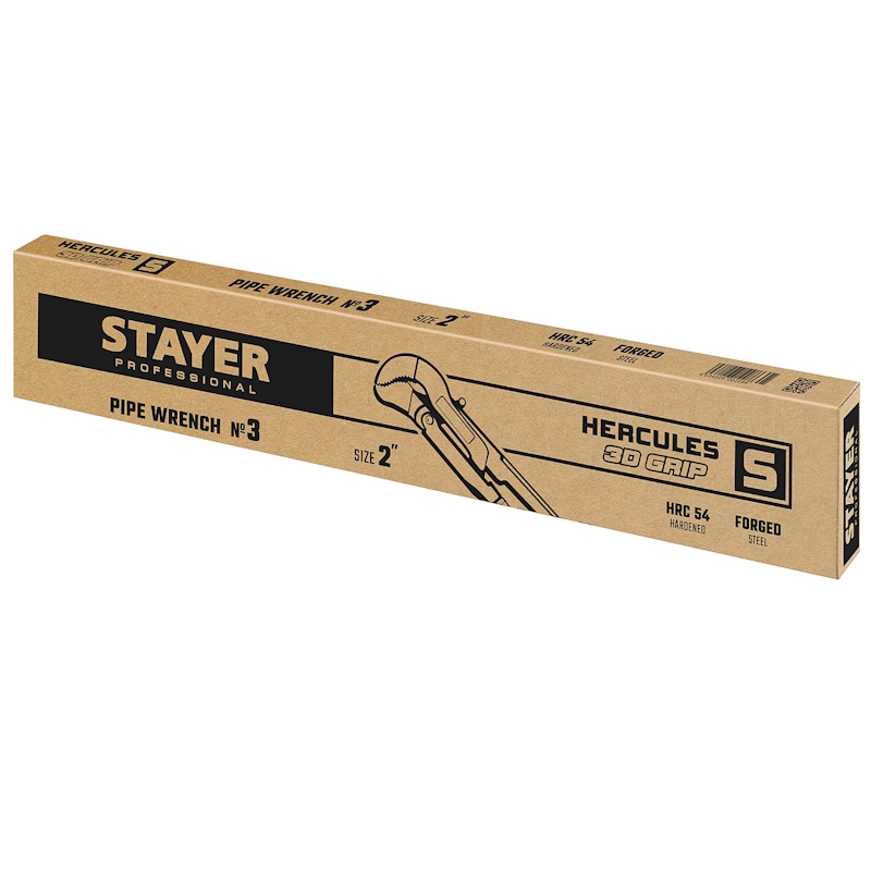 Трубный ключ с изогнутыми губками Stayer Hercules-S Professional 27311-3, №3, 2", 560 мм  в Ярославле