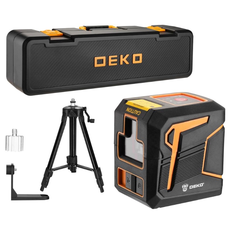 Уровень лазерный самовыравнивающийся Deko DKLL11 PREMIUM 065-0271-2 (в кейсе, со штативом 1 м) в Муроме