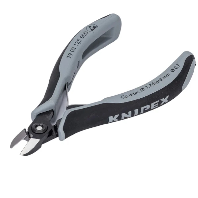 Бокорезы прецизионные Knipex KN-7902125ESD, ESD, округлая головка, 125 мм, 2-комп антистатические ручки в Рыбинске