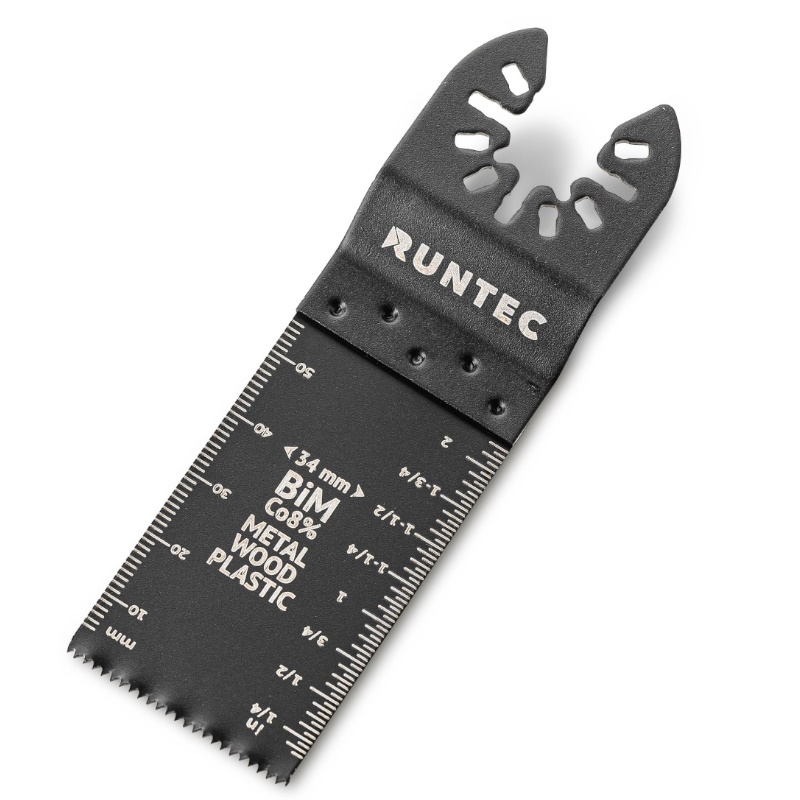 Насадка Runtec RT-OCB34x55, для реноватора, BiM, пильная прямая, 34x55 мм, по дереву, пластику и металлу