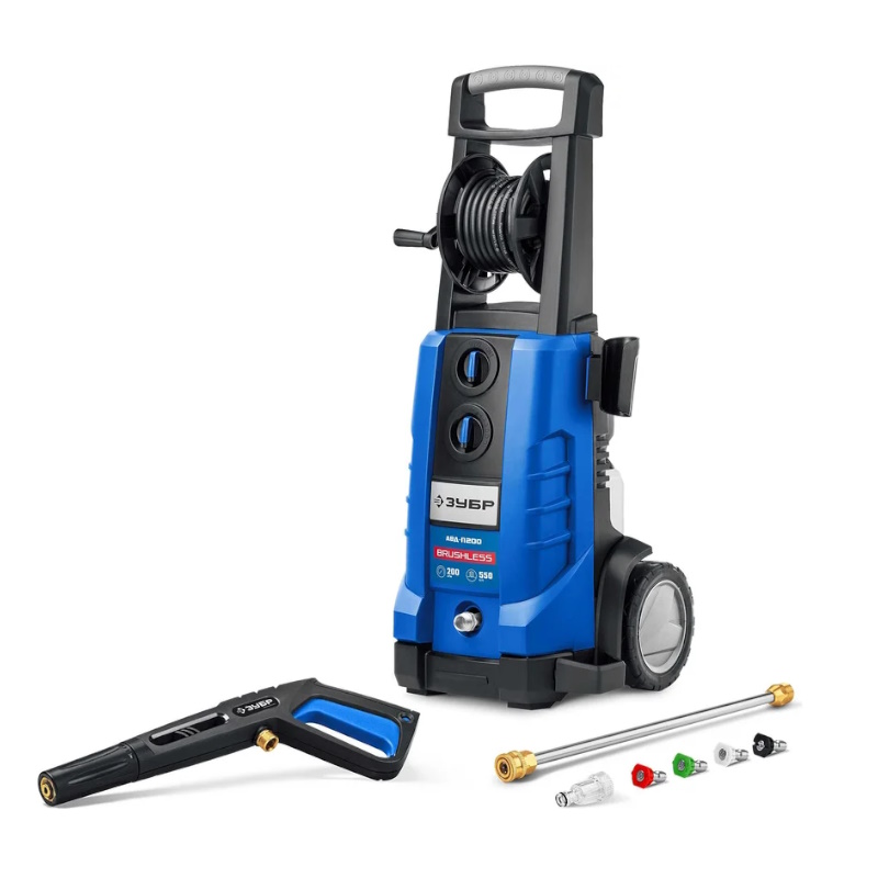 Мойка высокого давления Зубр Профессионал АВД-П200 200 Атм 2600 Вт пистолет МИГ-280 23059₽