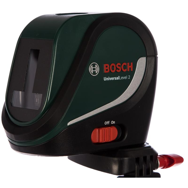 Лазерный нивелир Bosch UniversalLevel 2 Set 0.603.663.801 (2 луча, штатив, точность 0.5 мм/м, источник питания 3 AA) в Туле