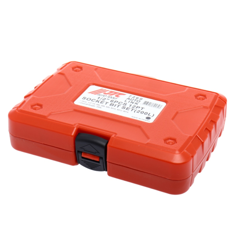 Набор головок с насадкой JTC JTC-7260, 1/2", удлиненные (в кейсе) 6 предметов, M6-M14 в Твери