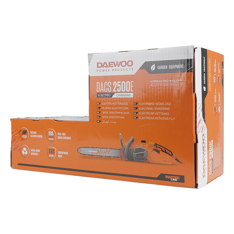Электрическая цепная пила Daewoo DACS 2500E (мощность двигателя 2500 вт, длина шины 16 дюймов, паз 1.3мм) в Вологде