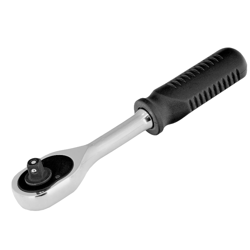 Ключ-трещотка Сибртех 14000, 1/4", 45 зубьев, с быстрым сбросом, CrV, хром в Рыбинске
