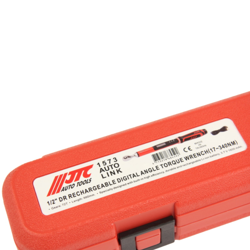 Ключ динамометрический JTC JTC-1573, 1/2", с цифровой индикацией, усилие затяжки 17-340Nm в Рыбинске