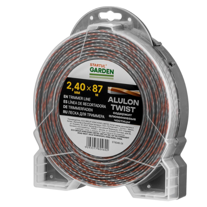 Леска Startul ALULON TWIST GARDEN ST6046-24, ф 2.4 ммх87 м, витой квадрат с сечением в Александрове
