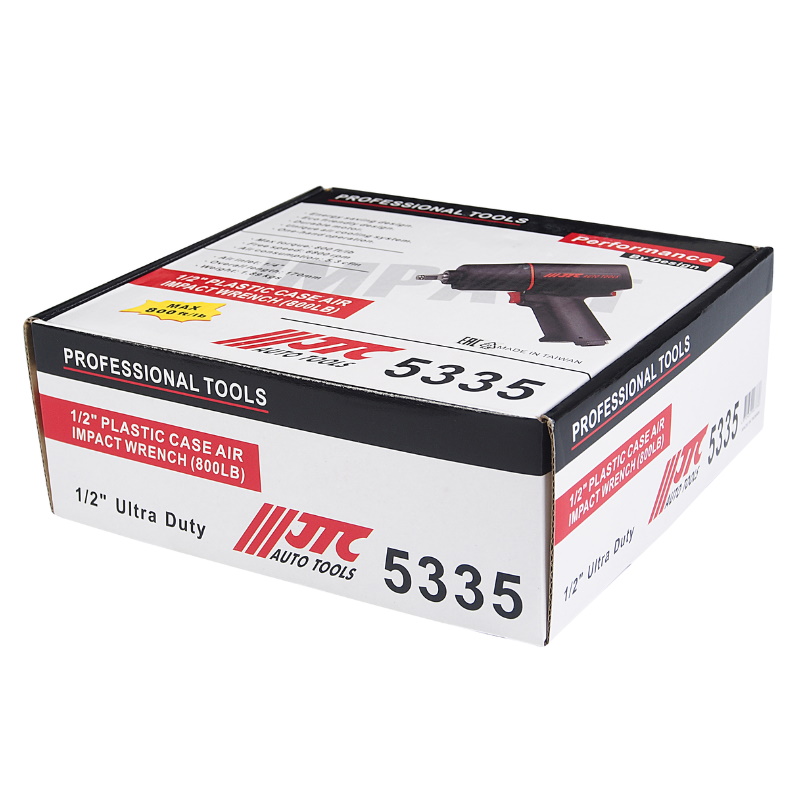 Пневмогайковерт ударный усиленный JTC JTC-5335 12 150 лмин 1100 Нм 6800 обмин