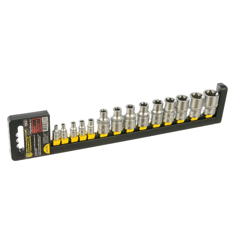 Набор головок торцевых Berger BG2165 12DR- 14DR TORX 14 предметов 2063₽