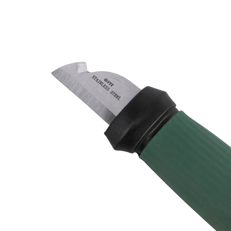 Нож электрика Fit 10642, нержавеющая сталь, 2-х сторонняя заточка, лезвие 33 мм   в Угличе
