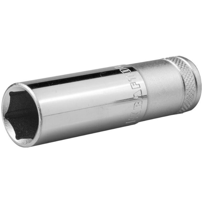 Торцовая головка Kraftool "INDUSTRIE QUALITAT" 27807-19_z01, удлиненная, Cr-V, FLANK, хромосатинированная, 1/2", 19 мм  в Туле