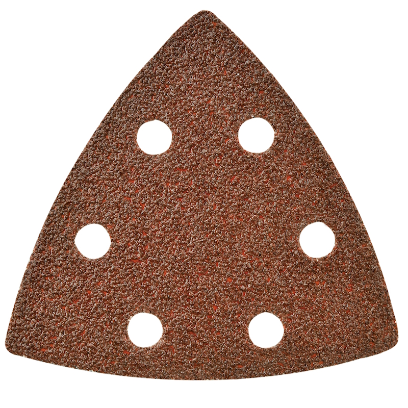 Лист шлифовальный PIT APLS07-D0060 дельтавидный 93x93x93 мм P60 6 отверстий липучка 5 шт в упаковке 50₽