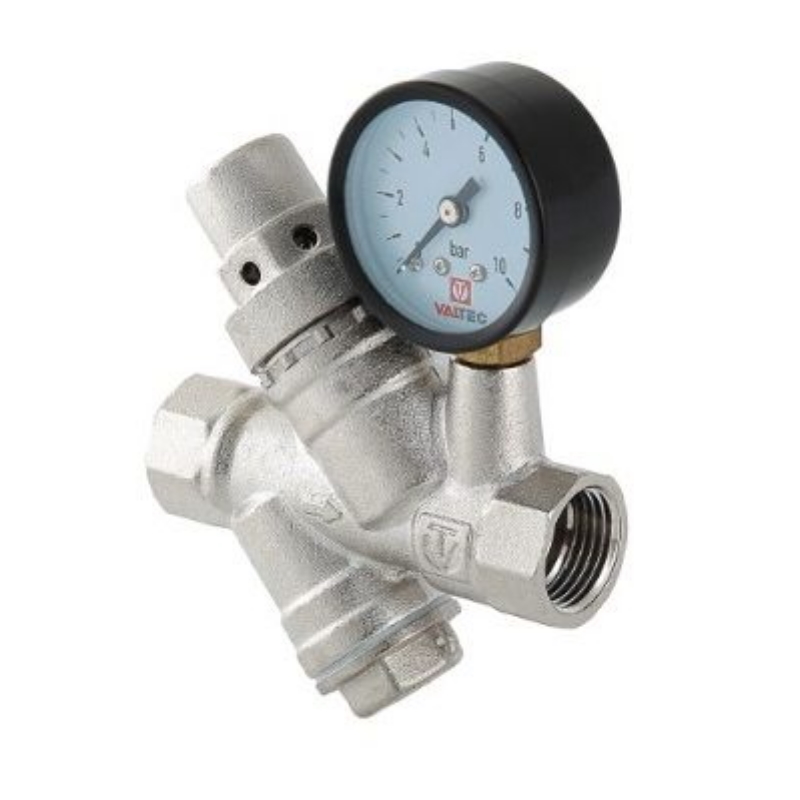 Регулятор давления Valtec VT.082.N.05 с фильтром и манометром, 2-5 бар, 3/4"