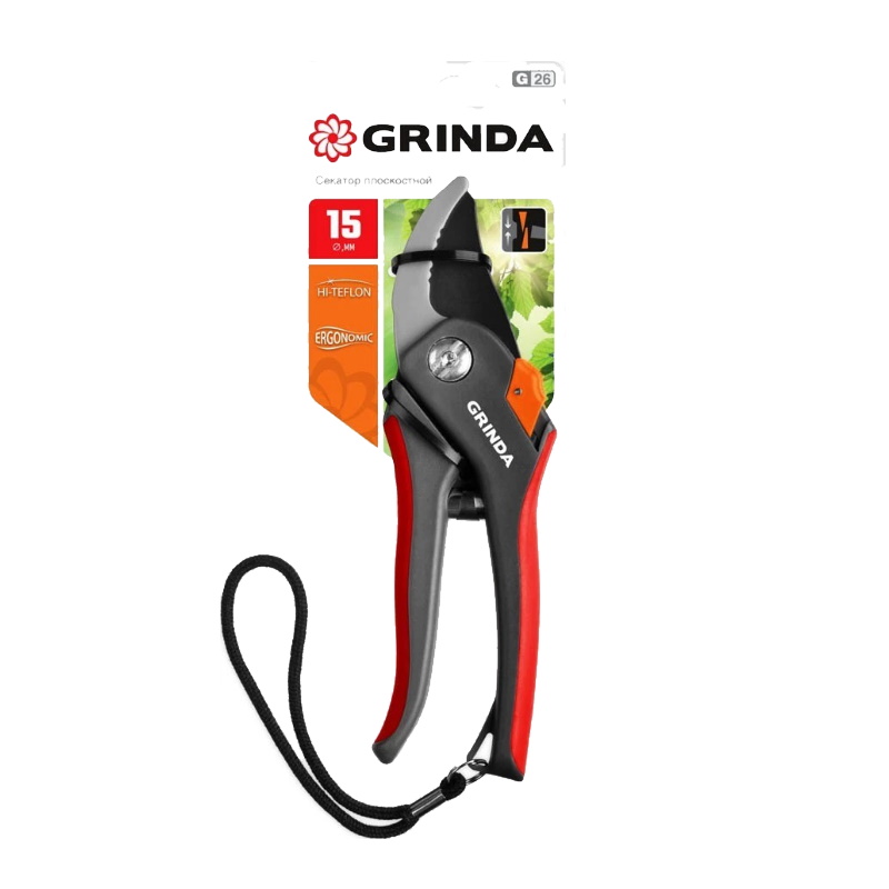 Секатор Grinda 8-423102_z01 двухкомпонентные ручки, 205 мм в Муроме