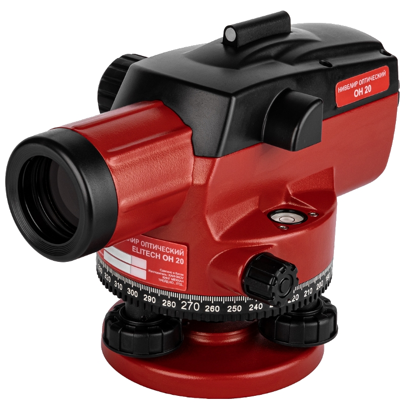 Нивелир оптический Elitech ОН 20 186277кратность24хобъектив38мм25мм1км 9929₽