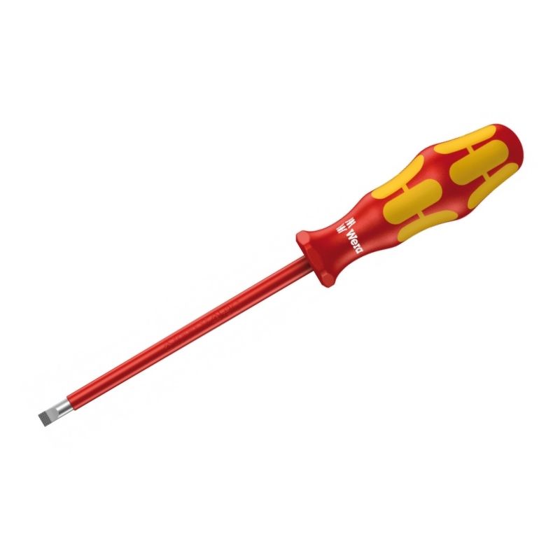 Отвертка диэлектрическая шлицевая Wera Kraftform Plus 160 i VDE, 0.5x3.0x100 мм, WE-006105 в Рыбинске