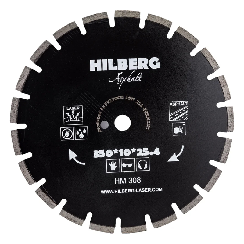 Диск алмазный отрезной по асфальту Hilberg Hard Materials Лазер HM308 350х254 10840₽