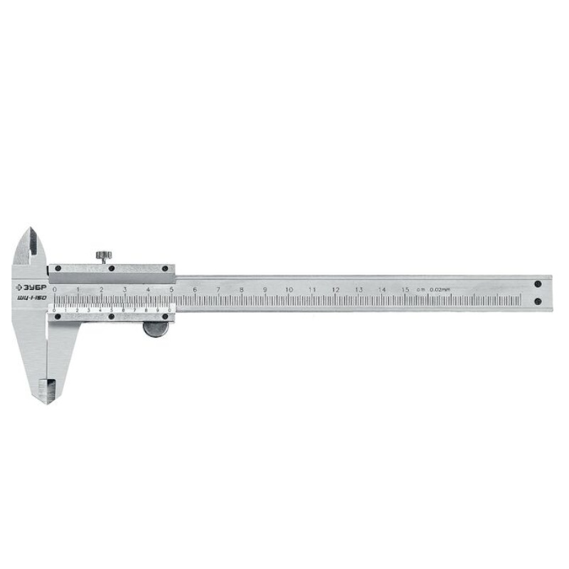 Штангенциркуль стальной Зубр ШЦ-1-150 34514-150 150мм в футляре 1202₽