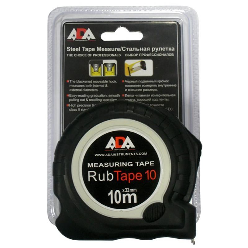 Рулетка Ada RubTape 10 (10 м, 25 мм) в Костроме