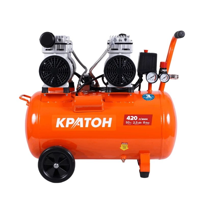 Компрессор Кратон AC-420-50-OFHS с прямой передачей безмасляный  50л 420 л/мин 3 01 01 056 в Рыбинске