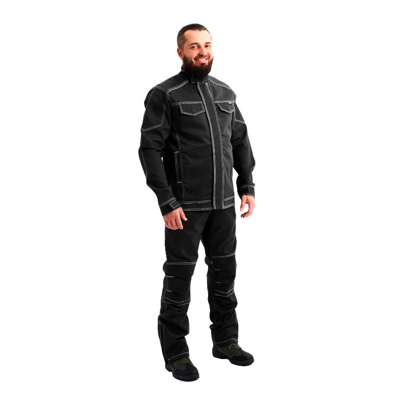 Костюм сварщика Migman М-2 NEW М20723B, чёрный (2 кл.) Размер 56-58, 182-188 в Ярославле
