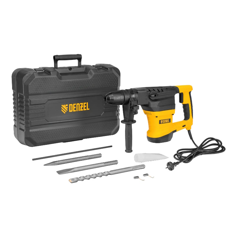 Перфоратор электрический Denzel RHVB-1300-40 26621, SDS-Max, 1300 Вт, 10 Дж, 2 режима в Переславле