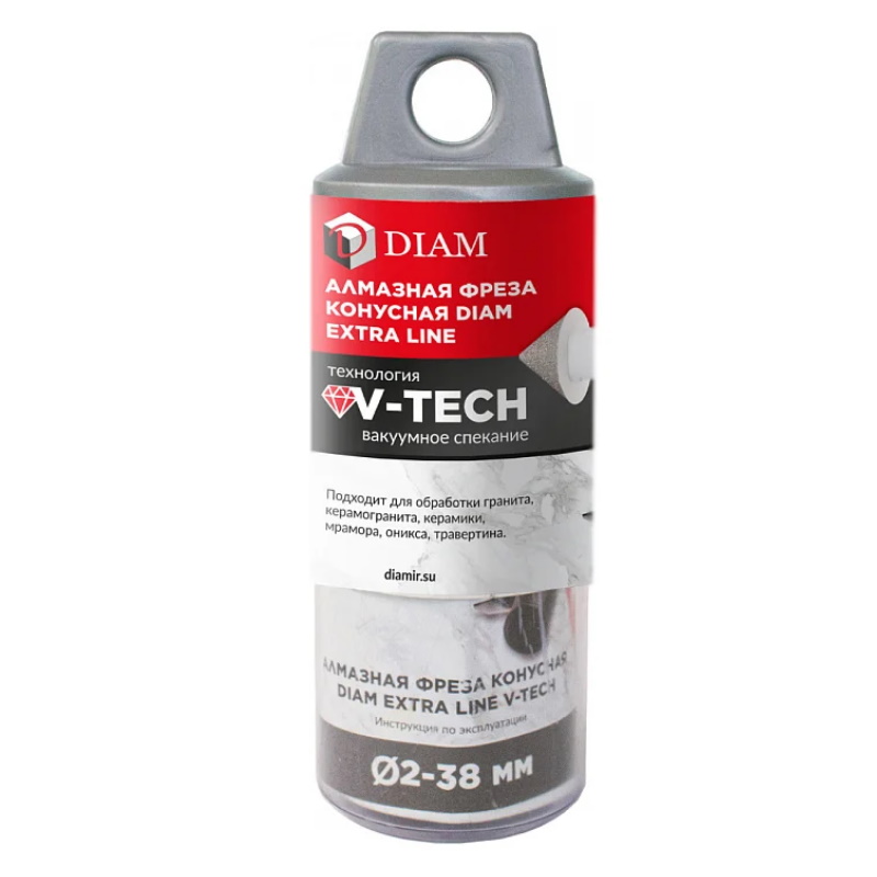 Фреза алмазная конусная Diam Extra Line V-TECH 320303 2-38x30xМ14 (вакуумное спекание) керамика, керамогранит, гранит, мрамор в Кинешме
