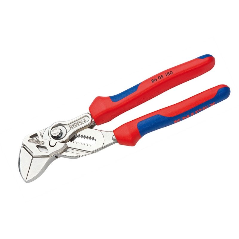 Клещи KNIPEX переставные-гаечный ключ, хромированные, 180 mm, KN-8605180