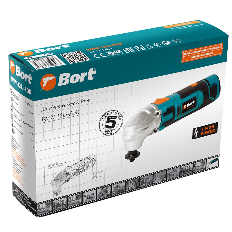 Реноватор аккумуляторный Bort BMW-12Li-FDK 93720483 в Череповце
