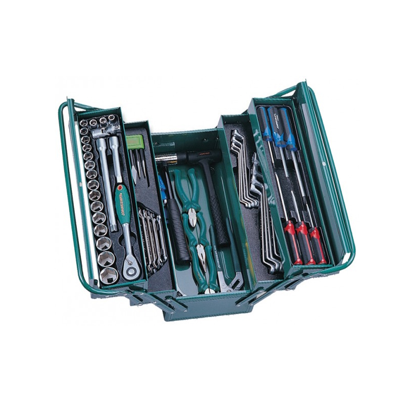 Набор инструмента универсальный Jonnesway C-3DH203 048429 12DR в ящике 66 предметов 65440₽