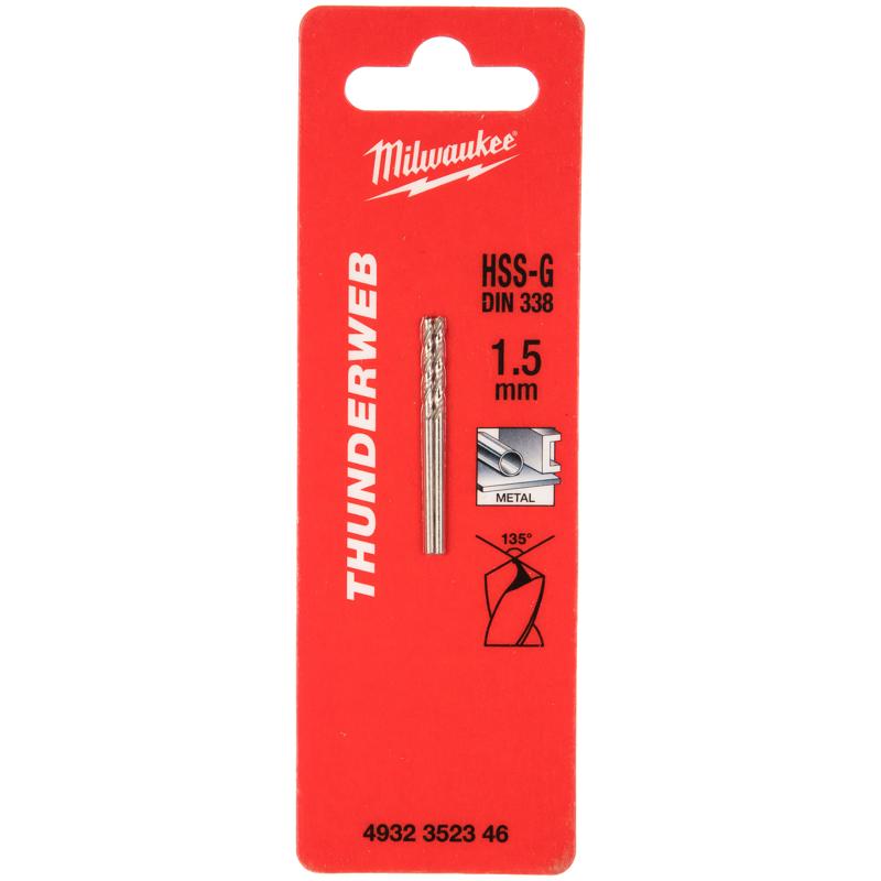 Сверло по металлу Milwaukee Thunderweb 4932352346, HSS-G, 1.5х40, 2 шт. в Кинешме