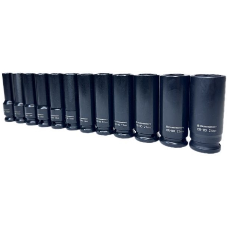 Набор длинных ударных головок Stanko CS122312, 1/2", 10-24 мм в Иваново