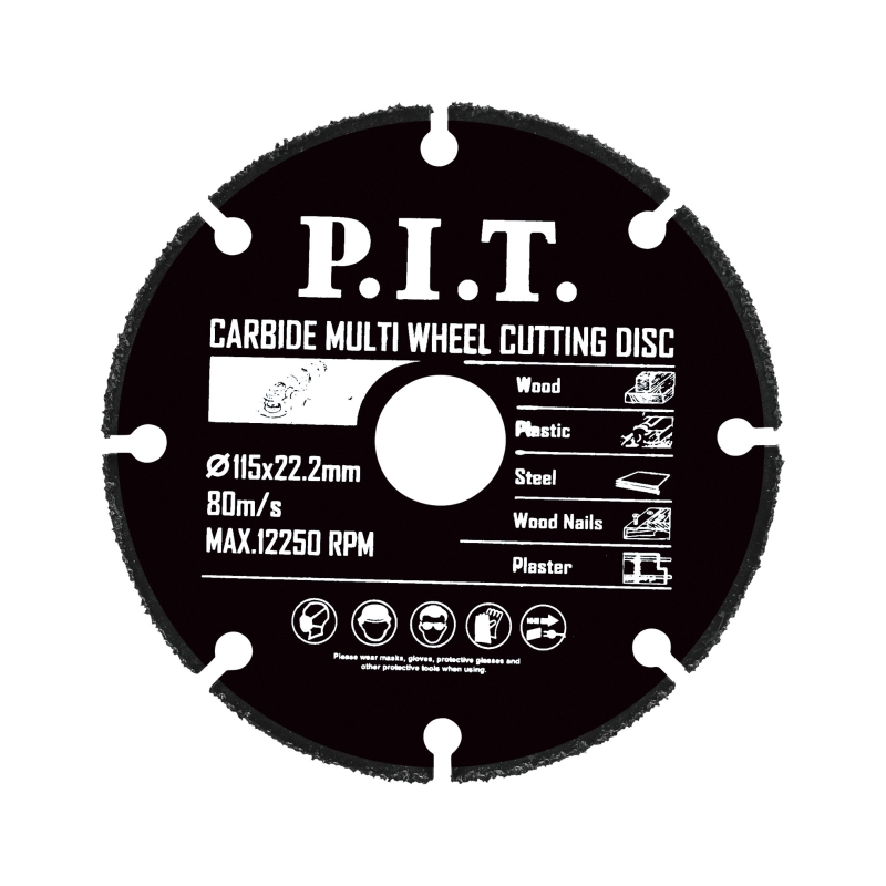 Диск отрезной по дереву для УШМ P.I.T. ACTW07-0115 (115x22,2x1,2 мм 3T)