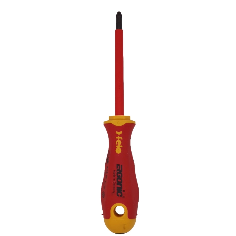 Отвертка диэлектрическая Felo Ergonic 41520390, крестовая PZ 2X100 (Германия) в Переславле