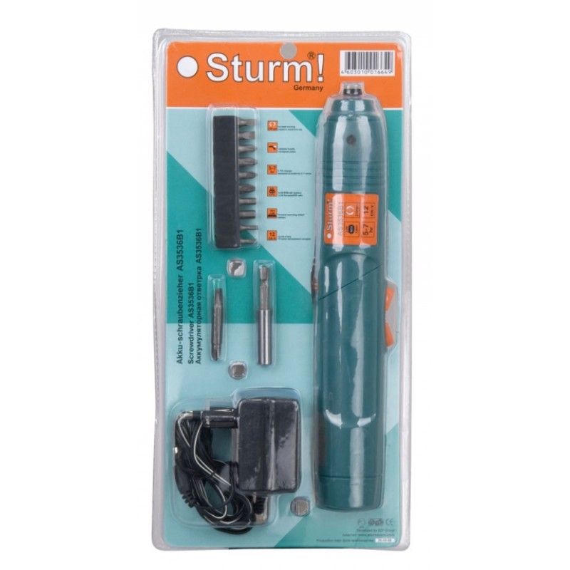 Аккумуляторная отвертка Sturm AS3536B1 в Туле