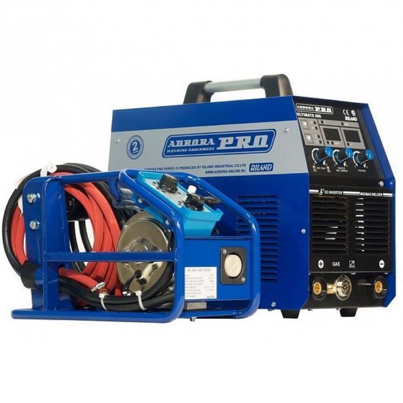 Сварочный полуавтомат AuroraPRO ULTIMATE 300 14766 горелкаПМ открытый SB-10CIпакет проводов 5мкомплект ММА 7661900₽