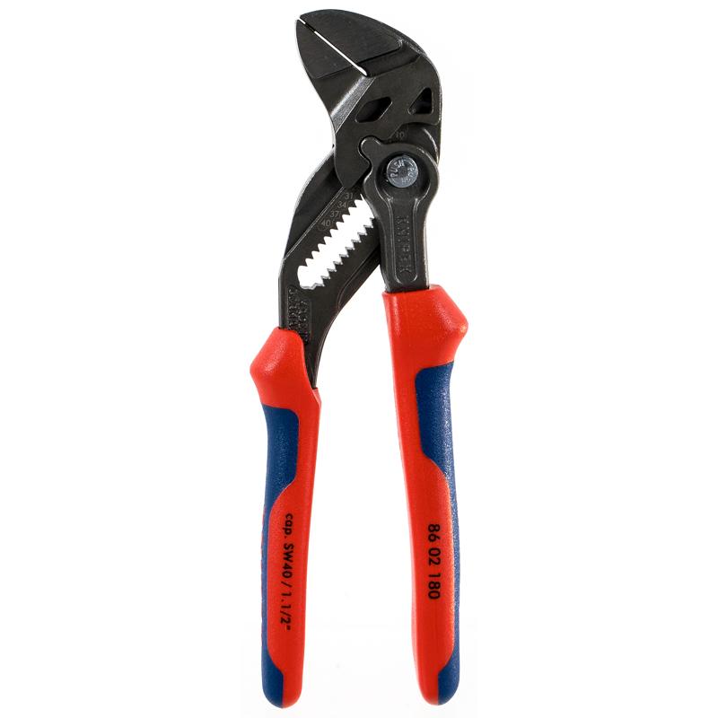 Клещи строительные переставные Knipex KN-8602180 (гаечный ключ, длина 180 мм) в Кинешме