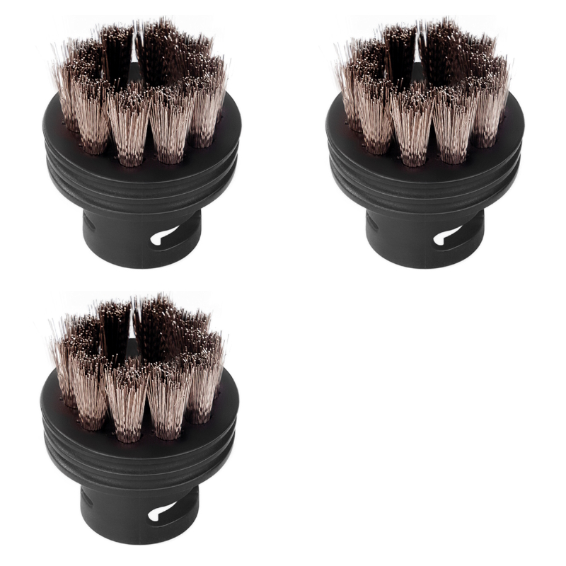 Набор аксессуаров для пароочистителя Round brush Bort SET SS 9341155, (3 шт)3