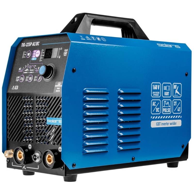 Инверторный аппарат аргонодуговой сварки Solaris TIG-225P AC/DC SL5718-8 в Рыбинске
