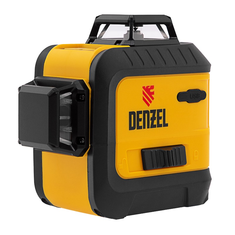 Лазерный уровень мультипризменный Denzel LXI 360-2 Green 35078