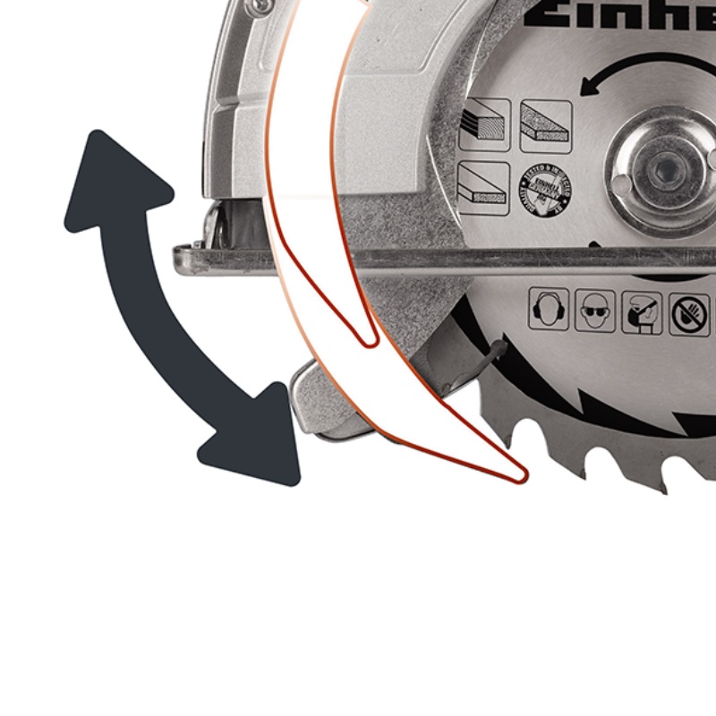 Пила циркулярная Einhell TC-CS 1400, 1400 Вт, 5200 об/мин, 190х30 мм 4330937 в Иваново
